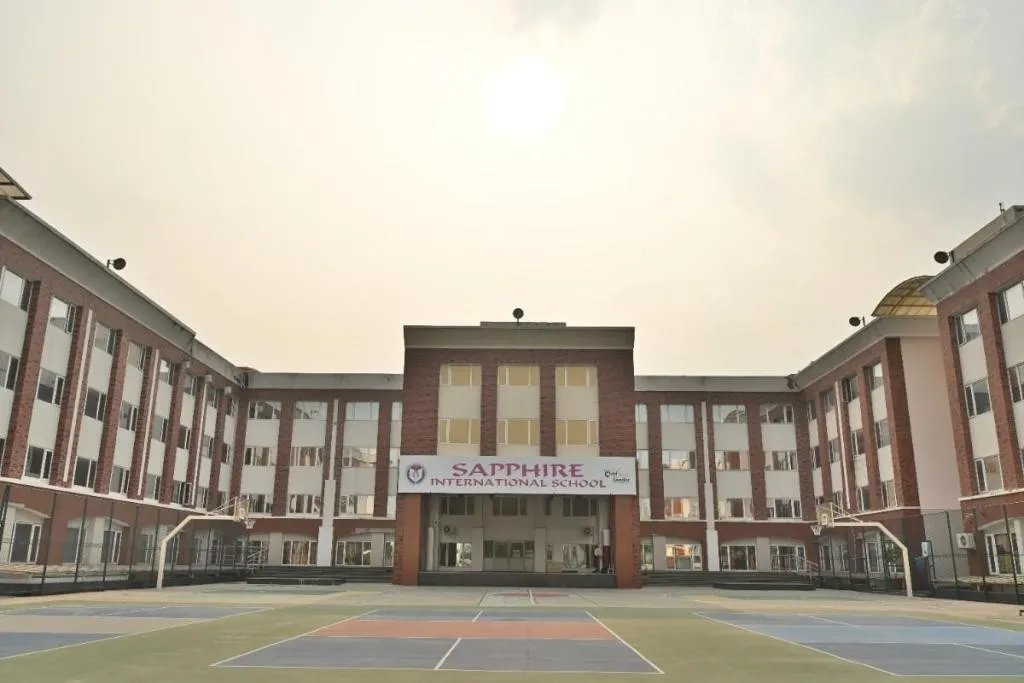Wide angle of Sapphire International School Building, Noida